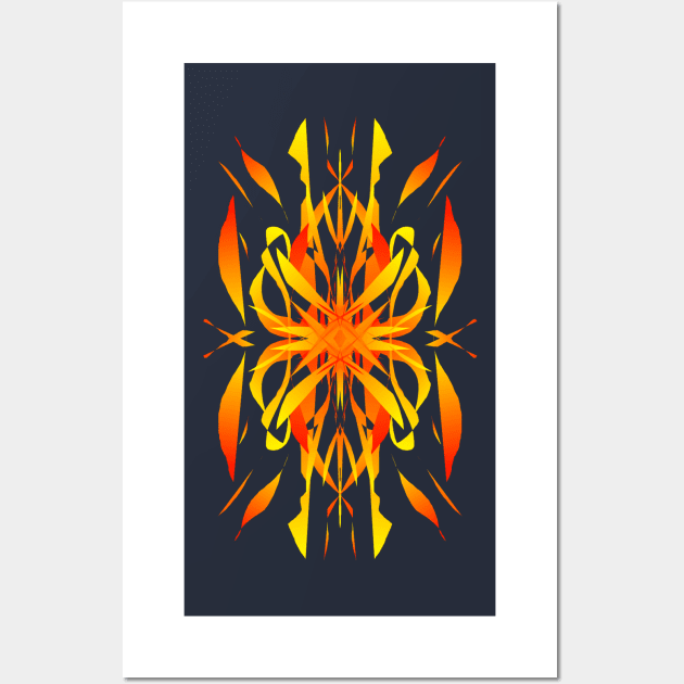 Abstract: fire Wall Art by artbleed